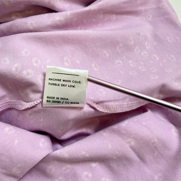 Pact Lilac Floral Tie Back Cutout Sundress XL Cottage Garden Spring Summer - Picture 9 of 10